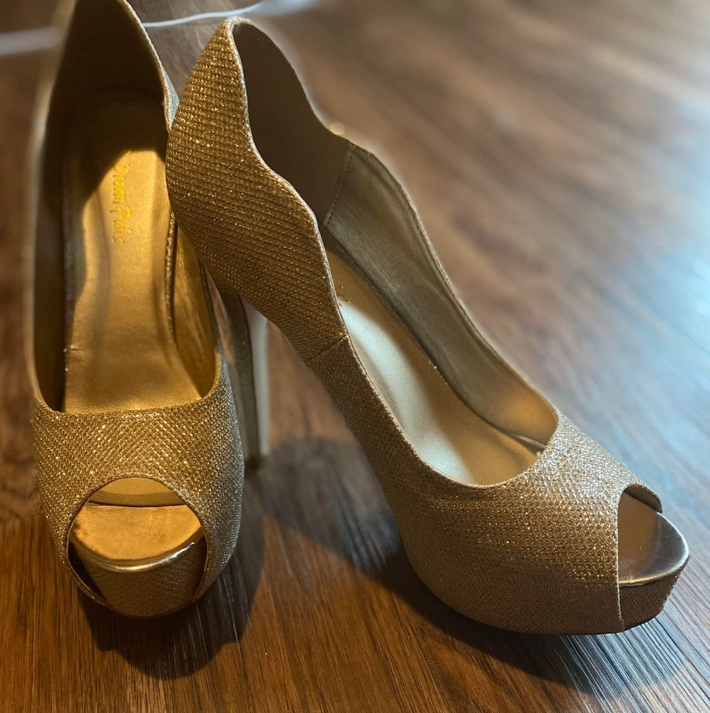 Dream Pairs Women open toe heel platform stilletos - Picture 2 of 4